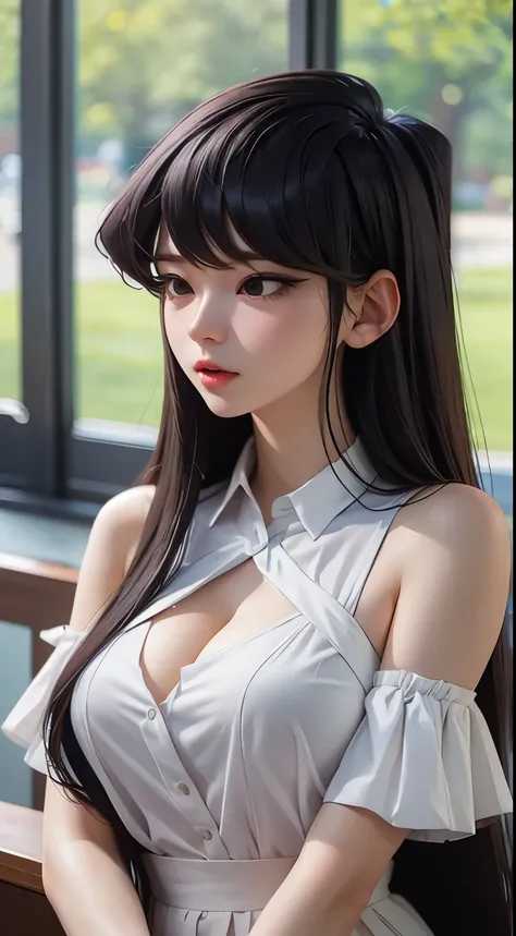 komi shouko is very hot. busty. cutout. production