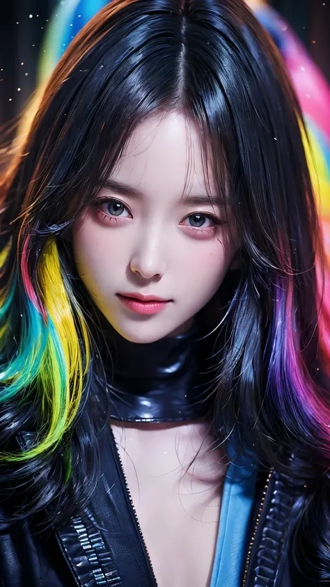 Glow in the dark ,Paint splashing,Captivating psychedelic surreal neon amazing universe beautiful gorgeous women in a bright colorful neon light,Mark Reiden、daniel merriam、Bright neon colors in the style of Frank Frazetta and Boris Vallejo, 、fashion clothe...