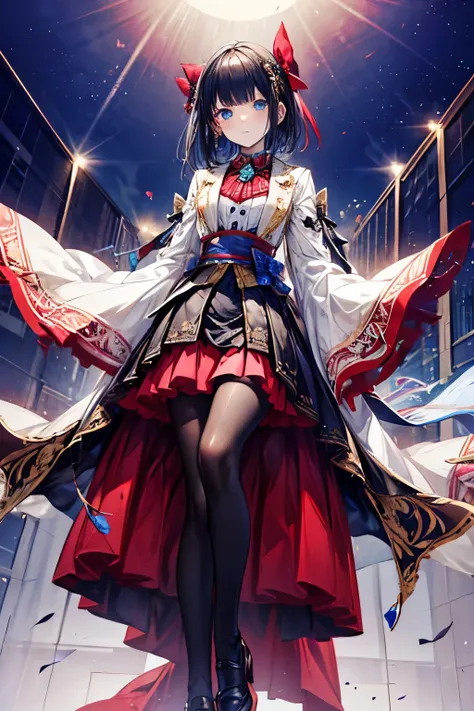 ANIME GIRL
 NOBLE WOMAN WITH BLUE EYES, BLACK HAIR, DREESING A 
ANIME GIRL NOBLE WOMAN WITH BLUE EYES, BLACK HAIR, DREESING For girls:
Blouse:
Style: Long-sleeved blouse with a stand-up collar or Peter Pan style. It may have a front opening with small gold...