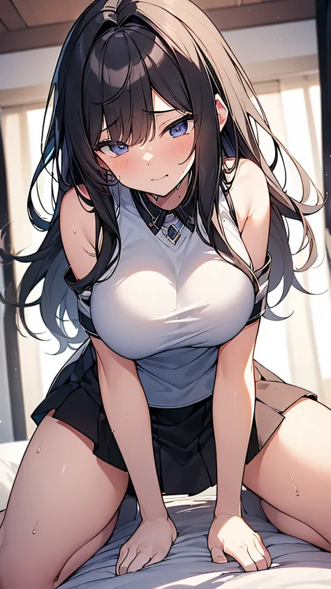 (((idol having intense vaginal sex with a man:1.5))), Intense vaginal sex with a man, Im straddling a mans crotch, Full body image, front, Erotic anime One girl, virgin, 18-year-old, Mix 4, (32K, RAW Photos, Highest quality, masterpiece:1.2), (Anime-like, ...