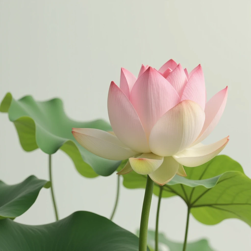 a serene lotus flower in a minimalist composition, negative space, shuimobysim style, (best quality,4k,8k,highres,masterpiece:1....