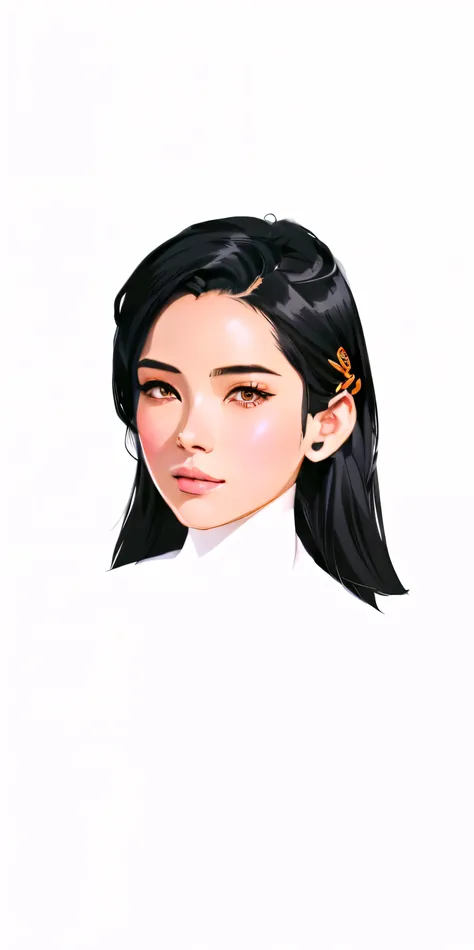 a close up of a person with a black hair and a black shirt, in the art style of bowater, made with anime painter studio, rossdraws portrait, detailed character portrait, anime style portrait, character art portrait, artwork in the style of guweiz, digital ...