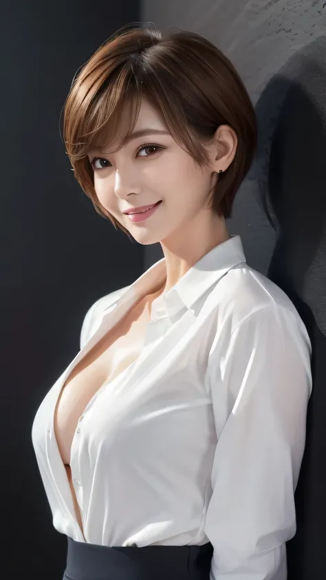 (( best quality, 8k,  has a photorealistic expression :1.5、delicate、  Details:1.5、masterpiece: 1.3))、（( Slender Bodies、Slender figure :1.4)）、((( Stylish, Graceful, Beautiful Woman 、50 year old president secretary 、sex appeal、lure)))、(( beautiful natural ma...