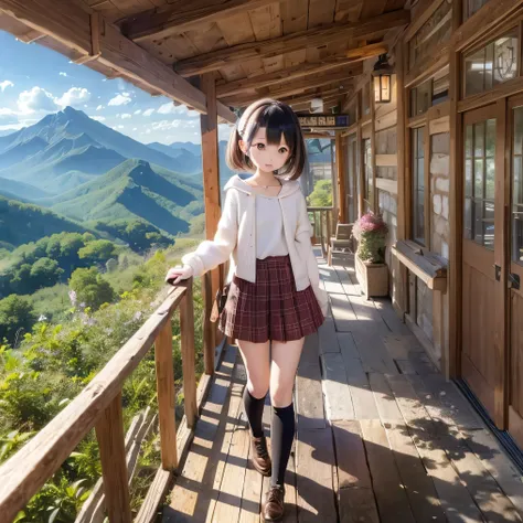 Shiba Inu Girl Countryside Scenery(((
High Mountain)))    girl