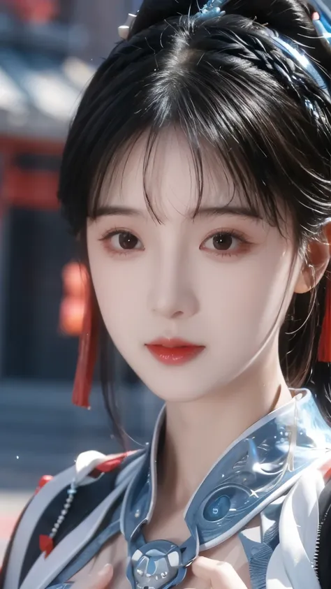 Epic Water Elemental Curved Shot , Ahead, Award-winning photography, Wuxia, Beautiful Chinese women， Very Close Face Closeup ,  Realistic Eye Style , Bokeh， Surreal Illustration Style ,  super detailed ,  Movie Screenshot Unreal Engine ,  Zbrush3D Art Vray...