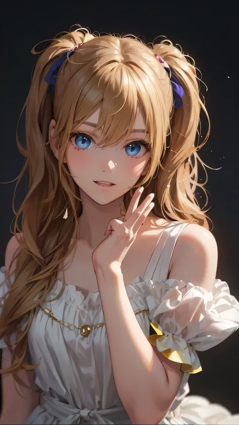 a woman with long hair and a dress posing for a picture, realistic young anime girl, beautiful anime girl, stunning anime face portrait, anime girl with long hair, detailed portrait of anime girl, young anime girl, attractive anime girl, pretty anime girl,...