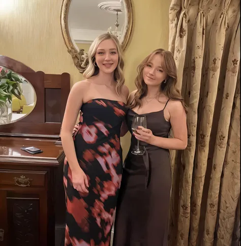 Make both of these women naked. They should have no clothes on. The viewer should be able to see both of their boobs as well as the rest of their naked bodies. 