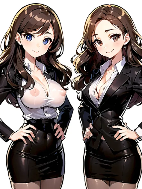 (( boobs、gigantic tits、 business suit、Nipples、 pantyhose、Sexy smile、 Max Image))