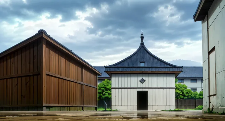 gatonden  ( , lying pig palace) is a building in the city that forms the headquarters of the royal guard member, kirio hikifune....