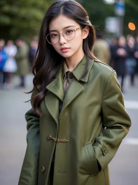 (BEST QUALITY, MASTERPIECE, ULTRA HIGH RESOLUTION, (PHOTOREALISTIC:1.4), RAW PHOTO, DEPTH OF FIELD,PROFESSIONAL LIGHTING), at street, 1girl, 15-years-old))), the most popular Japanese-idol, (((extremely realistic loveliest-baby-face))), (((extremely realis...