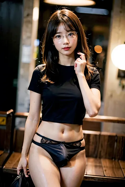 (8k、  Uncut Pictures  、top-quality、​masterpiece:1.2)、(Realistic、 photorealistic showing panties:1.37)、Ultra-detailed、 super A high resolution 、 1 girl、 very familiar 、 beautiful detailed face 、smile、narrow、( slim waist ) :1.3)、Shortcut、 beautiful detailed ...