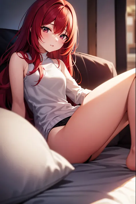 Red-haired girl who comes while having sex