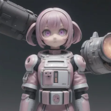 photo of a college student, Purple-Pink Gradient, futuristic space suit, (freckles:0.8) cute face, sci-fi, dystopian, detailed eyes, Heterochromia eyes（（Side view））Back Room