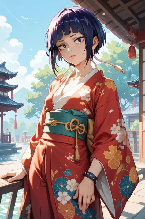 kyoka jiro from my hero academia in kimono