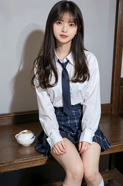 Japanese woman with a viewing angle of、( RAW photo、 best quality、a masterpiece:1 )、 high resolution RAW color photo 、 professional photos、(Realistic、 realistic pictures:1.37)、 Smile 、1 Unforgettable Smile of a Mature Woman 、 hair is disheveled、Floating Ha...