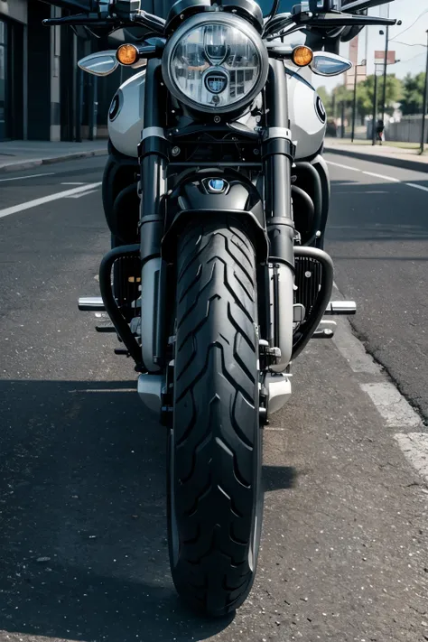 icon black and white BMW R nineT Scrambler Motorcycle,