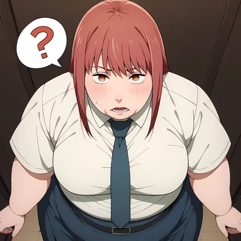 score_9, score_8_up, score_7_up, solo,1girl, source_anime, mak1ma0, red hair, long hair, ringed eyes,large breasts large breasts, inside class, white board, tucked in sma shirt, sma necktie, sma belt, sma skirt, sma shirt, sma skirt, walking, Carrying a ba...