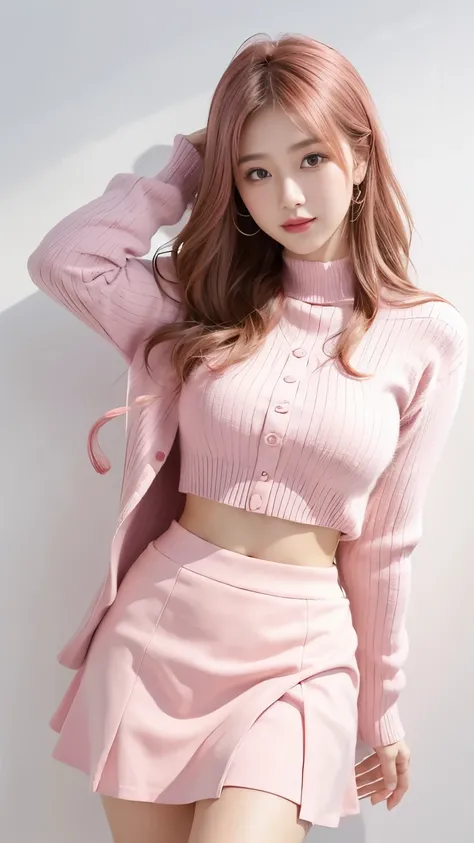Half pink skirt
