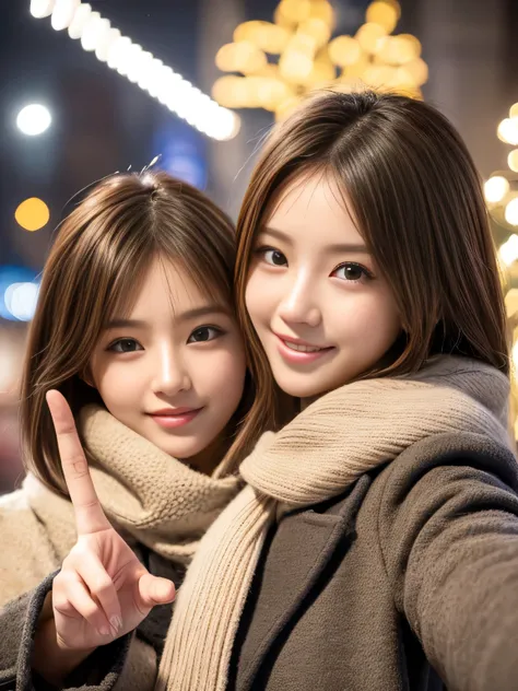 (2 girls:1.3), Attractive 2 Japanese woman Pictures, Cute and sexy, masterpiece, best quality, ultra-detailed, intricately detailed hyperdetailed, realistic, sharp features, highly detailed, sharp focus, Realistic, Photorealistic:1.3, perfect face, perfect...