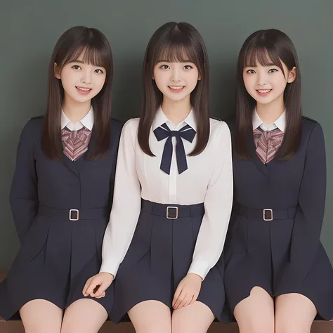 (highest quality, masterpiece:1.2), highest quality, high resolution, 1080p, 8k, (two 13yo japanese slender 清楚美少女アイドル are seated...