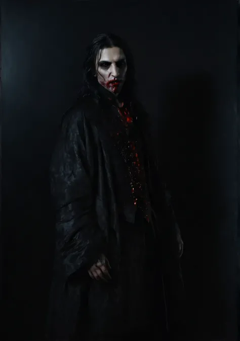 Nicola Samori style vampire,  Dark atmosphere on some sides , movie scene, Volumetric lighting,  Ultra Realistic , Nicola Samori style 