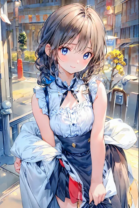  for lightss,  for lights  ，        Beautiful Face Details，cute，     I can see my whole body､ Standing Pose ､  dark brown eyes，(背の低いcute女の子，Young student，Young and delicate girl）,（          Masterpiece     ，  for lightss,  for lights  )，      black hair， C...