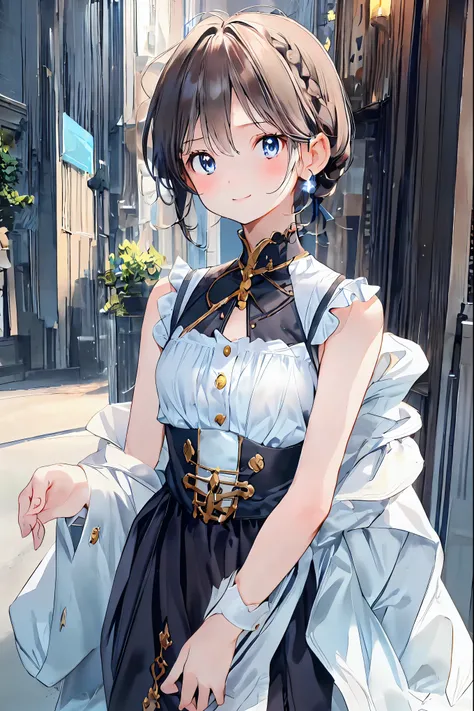  for lightss,  for lights  ，        Beautiful Face Details，cute，     I can see my whole body､ Standing Pose ､  dark brown eyes，(背の低いcute女の子，Young student，Young and delicate girl）,（          Masterpiece     ，  for lightss,  for lights  )，      black hair， C...