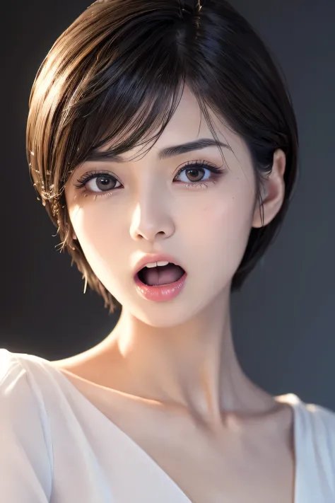 (1 nogizaka girl,  Masterpiece , 最 High Quality ,  High Quality , ultra   Kampala ,  Kampala ,  Details, highly   Details, super   Details,  3d rendering ,  Unreal Engine ,  Unity 8K Wallpaper:1.3), one woman,  Japanese woman with a viewing angle of, beaut...