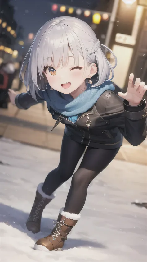 score_9, score_8_up, score_7_up, rating_safe, 
BREAK 1 girl, (solo), short stature, (brown eyes), (silver hair:1.4), (straight hair), (medium bob), (adorable:1.1) face, (small breasts:1.6),

BREAK (beautiful girl in winter clothes throwing small snowballs)...