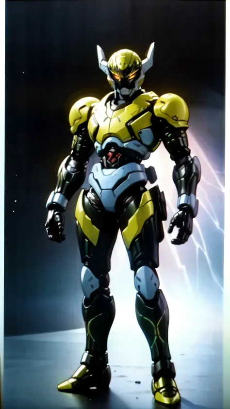 (masterpiece:1.5, best quality:1.5, extremely delicate:1.5), ((male:1.5)), a man wearing a full-face helmet, high-tech biomimetic armored combat suit, (a composite layered chest armor), the design balances heavy with agility, fully enclosed shoulder guards...