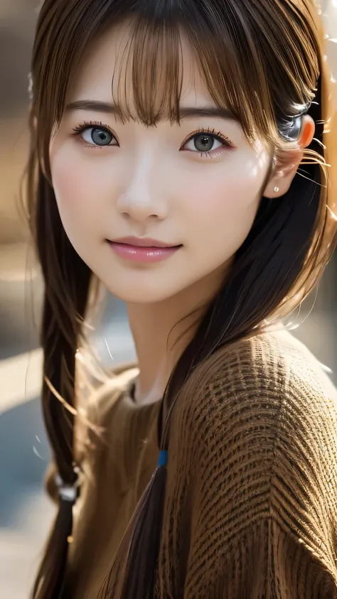 (Representative works:1.3)、(8k、 realistic 、 RAW photo、 Max Image:1.4)、(30 year old mature woman)、 small face 、 beautiful face、( realistic  Face)、 no makeup in the coal mine、  natural makeup、light makeup、 (  lots of dark brown hair)、 Beautiful Hairstyles、 r...