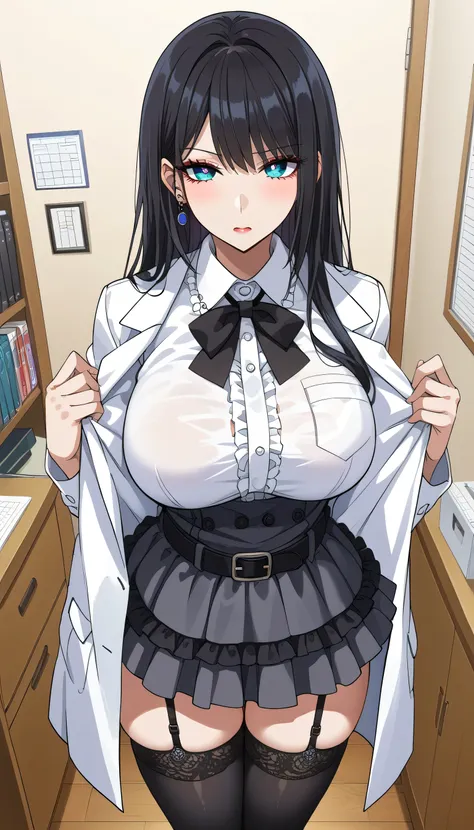  frustrated、Depressed、Bad mood、 Im in a bad mood、The appeal of sexy adults、Future Gadget Laboratory 、Tall Women、A woman in her thirties、 Alassahs woman 、steins;Gate、Bad mood、 score_9,  score_8_up,  score_7_up,  source_anime,masterpiece、 office、office、 No E...