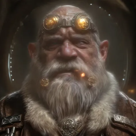 (masterpiece)+, (extremely (realistic)+,a portrait of an ugly elderly male dwarf engineer, Proud stare. Looking in camera. volumetrics dtx, Photorealistic, ultra detailed, Artstation trending, very very detailed, realistic shaded lighting, dynamic shadows,...