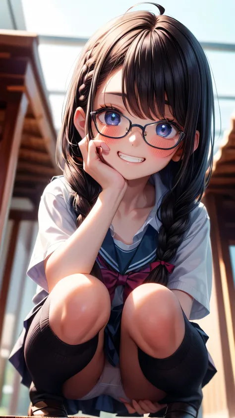 ((masterpiece, sidelighting, finely detailed beautiful eyes: 1.2)), ultra-detailed, ultra high res, professional lighting, high quality makeup, beautiful detailed eyes, beautiful, big eyes, drooping eye, (1 japanese school girl:1.3), (high school student, ...