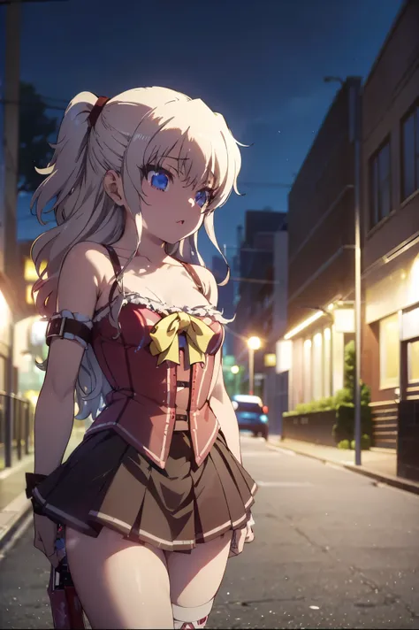 NSFW,masterpiece, top quality, high definition , very detailed,Nao Tomori,Nightlife, NEON STREET ,(Prostitute:1.5), evening dress,Chest cut-in, Mini Skirt