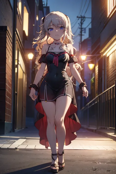 NSFW,masterpiece, top quality, high definition , very detailed,Nao Tomori,Nightlife, NEON STREET ,(Prostitute:1.5),( evening dress:1.5),Chest cut-in, Mini Skirt