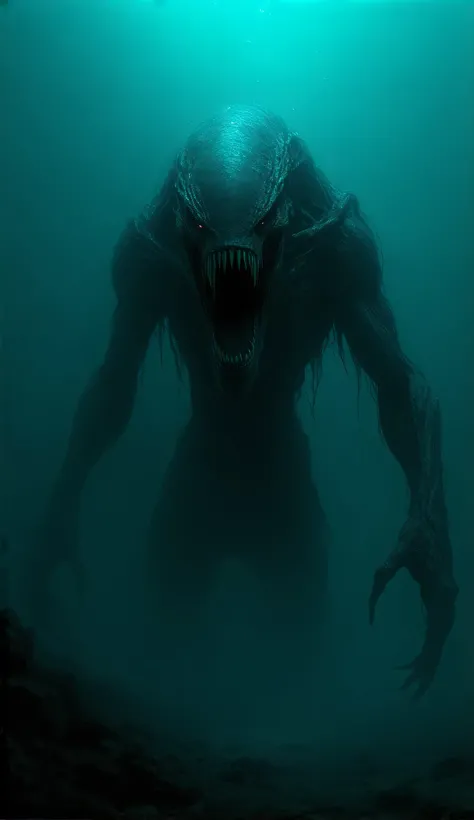 A very scary sight of the deep sea