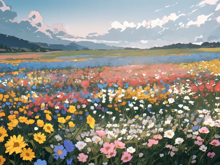 flowers blooming in the field