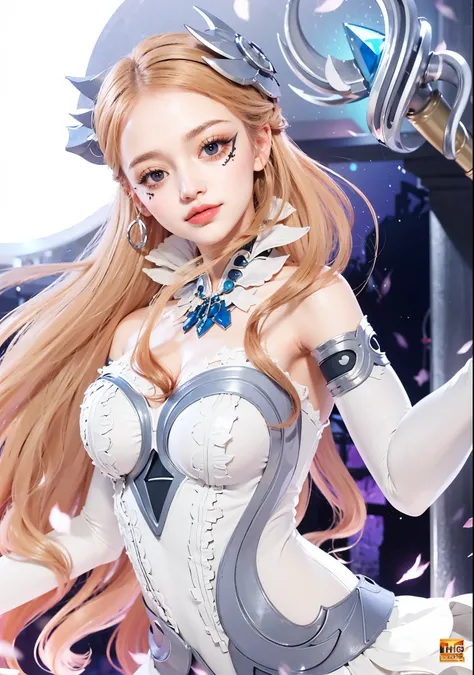 a close up of a girl , detailed strands of hair , big booobs ,  shadowbringers cinematic, 4 k detail fantasy, a beautiful fantasy empress, game cg, xianxia fantasy, xianxia hero, 2. 5 d cgi anime fantasy artwork, cinematic goddess close shot, ruan jia and ...