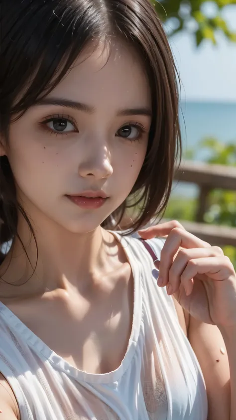 Smooth neck、discreet collarbone、 fixed without feeling uncomfortable