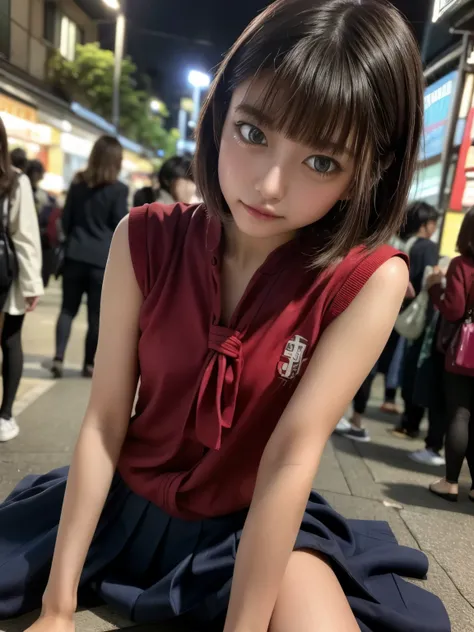 (Stanford:1.5), Proximity,   Masterpiece  ,   top quality , Original photo,  Photorealistic,   pretty girl , CuteSt,In Japan, the age is 18、 (Black Hair、 shorthair),  depth of field,  high definitionです,  super detailed,  details,  high definition,  high de...