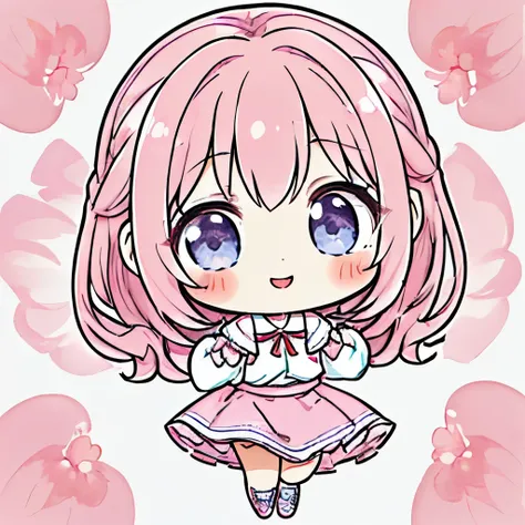 top quality、 high definition 、 detailed background、 beautiful face down to the smallest detail、 anatomically accurate 、detailed expression、Detailed、((whole body、 chest hanging from behind :1.5、 back shot 、 facing the side))、break(( one girl:1.2)、(Chibi Gi...