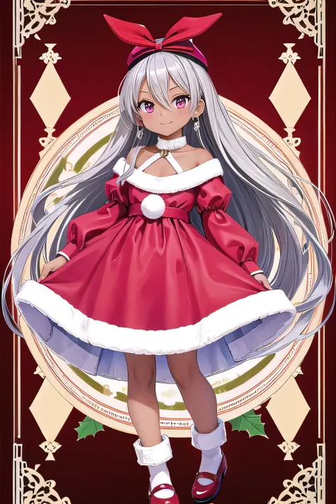 ((Alice in Wonderland pattern dress:1.3)),
((Christmas pattern:1.2)),

BREAK

((Christmas cap:1.2)),((earrings:1.2)),

BREAK

((Alice in Wonderland background)),((anime style)),

BREAK

((best quality:1.4)),((high resolutio:1.4)),((highres:1.4)),((Contrast...