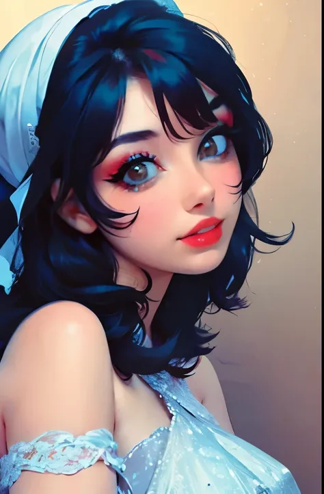 a close up of a woman with a veil and a hat, digital art by Natasha Tan, trending on cg society, digital art, looking to the right, vintage makeup, up face with 1 9 2 0 s hairstyle, 5 0 s style, 50s style, 1950s vibes, 1 9 5 0 s style, 1 9 2 0 s hairstyle