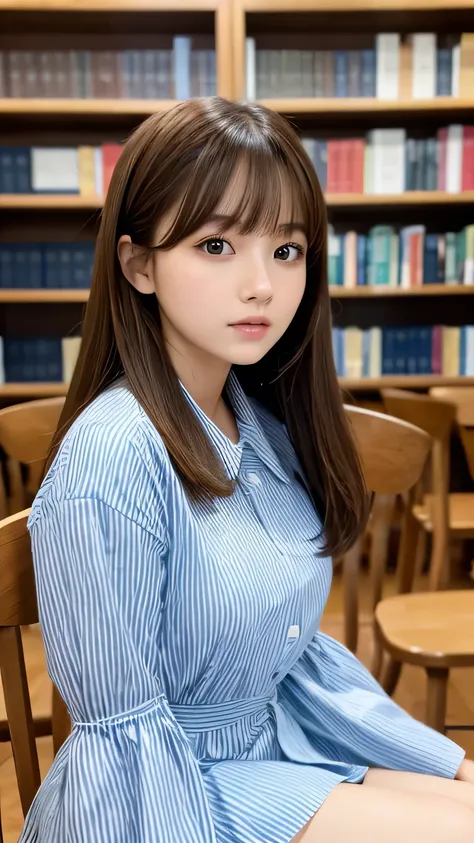 Professional, EF16-35mm F2.8L III, high definition, 4K, photo quality, realistic, soft light source, Japanese, one pretty girl, baby face, 20 yrs, brown eyes, parted bangs, brown hair, medium hair, looking at camera, upper body.

Design Features:
Oversized...