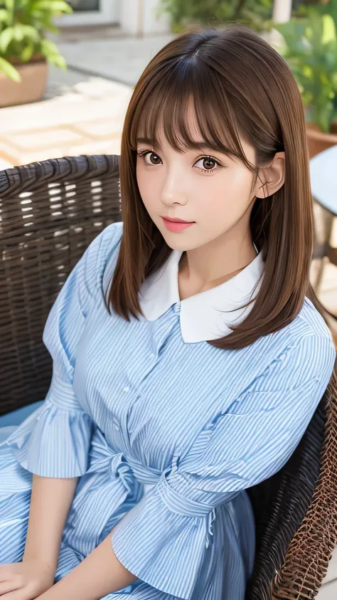 Professional, EF16-35mm F2.8L III, high definition, 4K, photo quality, realistic, soft light source, Japanese, one pretty girl, baby face, 20 yrs, brown eyes, parted bangs, brown hair, medium hair, looking at camera, upper body.

Design Features:
Oversized...