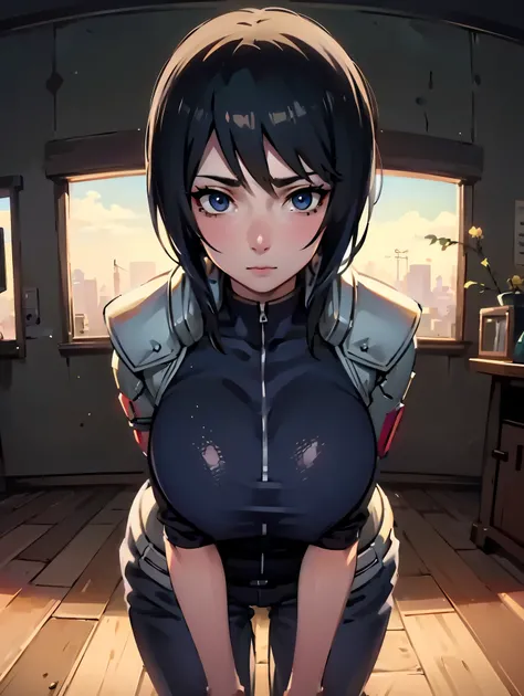 shizune,Large Breast:
BREAK (cyborg, high-tech, robot:1.2),
BREAK standing,
BREAK (masterpiece:1.2), best quality, high resolution, unity 8k wallpaper, (illustration:0.8), (beautiful detailed eyes:1.6), extremely detailed face, perfect lighting, extremely ...