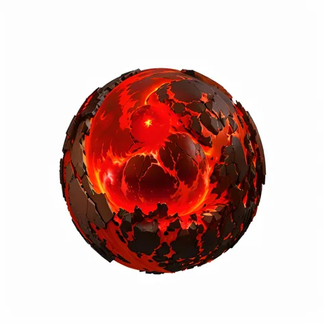 Glowing lava ball,Lava ball ,Black Flame Ball,  apocalyptic spherical explosion , Fireball,   glowing sphere , Red planet explosion