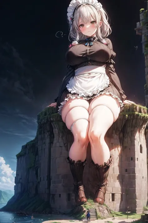 ((((Full body description))))、Big Breasts、((((( plump thighs)))))、Big Breasts、((((( plump thighs)))))、Big Breasts、((((( plump thighs)))))、(((((((( maid outfit )))))))),Rubble Ruins、Big Breasts、((((( plump thighs)))))、Rubble Ruins、City of Rubble、((((((Medie...