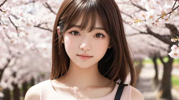 Professional, EF16-35mm F2.8L III, High Definition, 4K, Photo Quality, Realistic, Soft Light Source, Japanese, One Pretty Girl, 20 years old, Brown eyes, Parted bangs, Brown hair, Medium hair, Looking at camera, Upper body & close up on subject.
Season: sp...